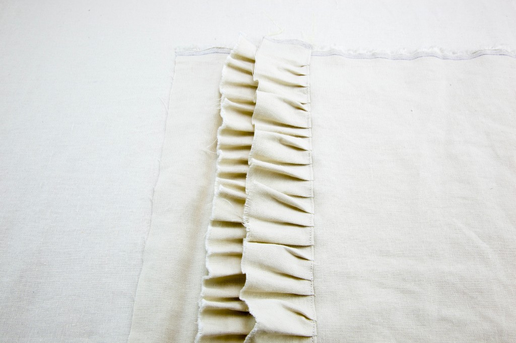 Linen ruffle tote bag – Minki's Work Table